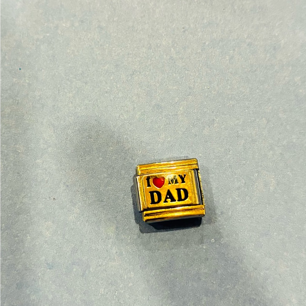 2/$15 - Y2K I Love My Dad 9mm Italien Charm